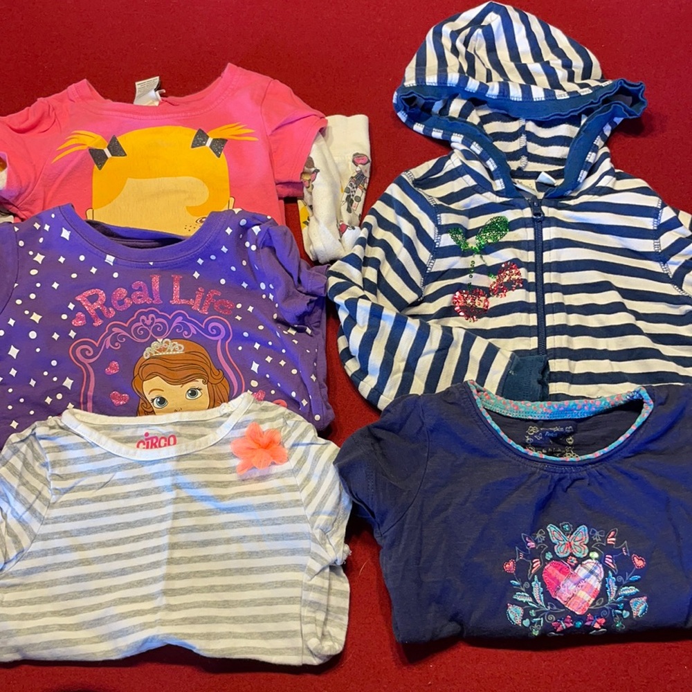 Girls tops size 4T 5pc